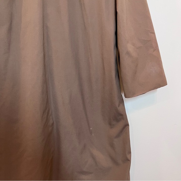 Maxi Full Ankle Length London Fog Long Coat Taupe Womens 16R Removable Liner - Picture 6 of 11